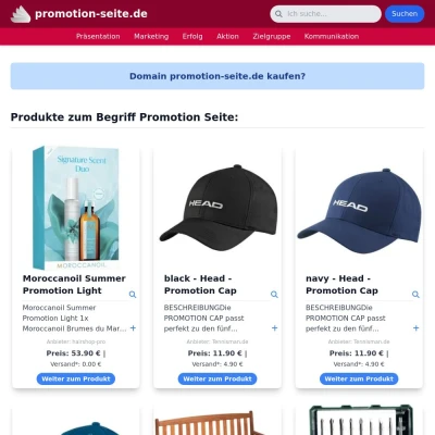 Screenshot promotion-seite.de