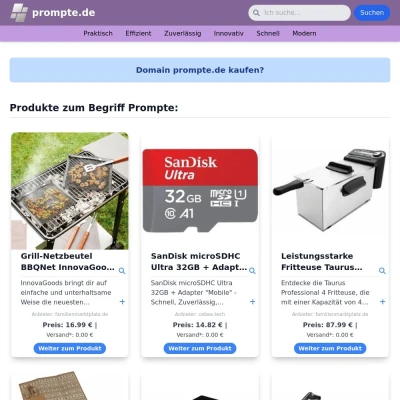 Screenshot prompte.de