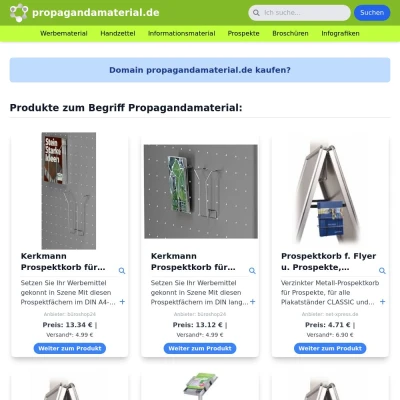 Screenshot propagandamaterial.de