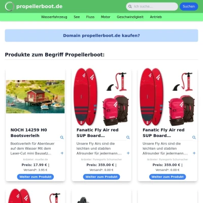 Screenshot propellerboot.de