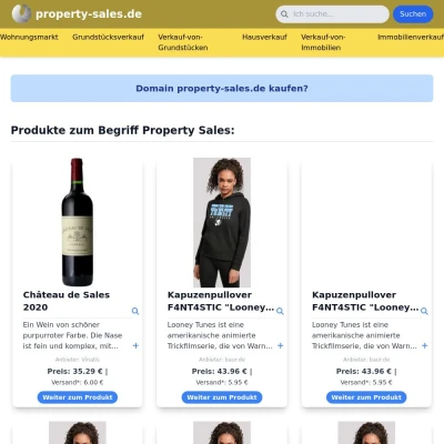 Screenshot property-sales.de