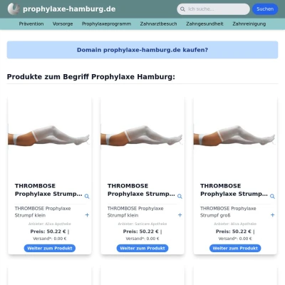 Screenshot prophylaxe-hamburg.de