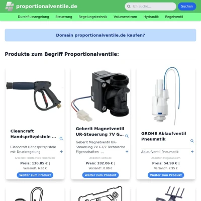 Screenshot proportionalventile.de