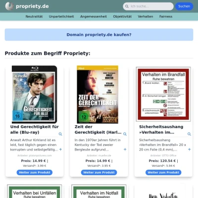 Screenshot propriety.de