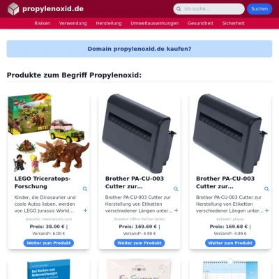 Screenshot propylenoxid.de