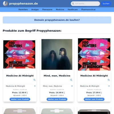 Screenshot propyphenazon.de