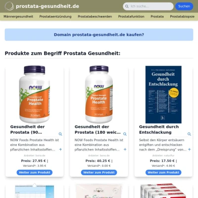 Screenshot prostata-gesundheit.de