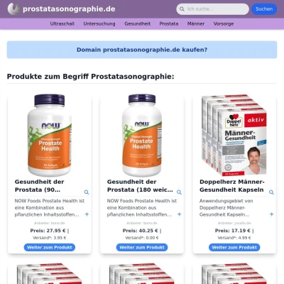 Screenshot prostatasonographie.de