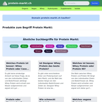 Screenshot protein-markt.ch