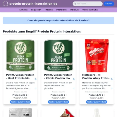 Screenshot protein-protein-interaktion.de