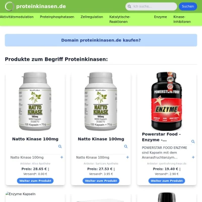 Screenshot proteinkinasen.de