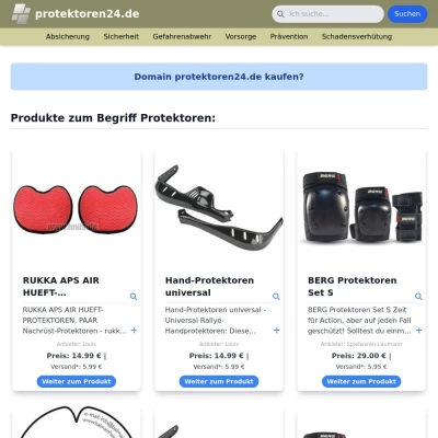 Screenshot protektoren24.de