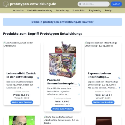 Screenshot prototypen-entwicklung.de