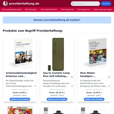 Screenshot providerhaftung.de