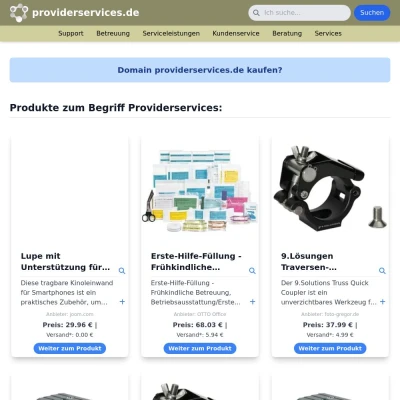 Screenshot providerservices.de