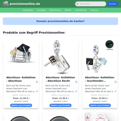 Screenshot provisiononline.de