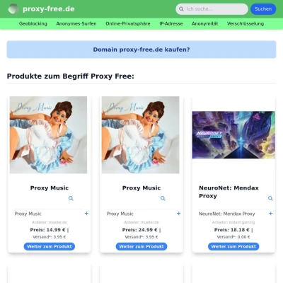 Screenshot proxy-free.de