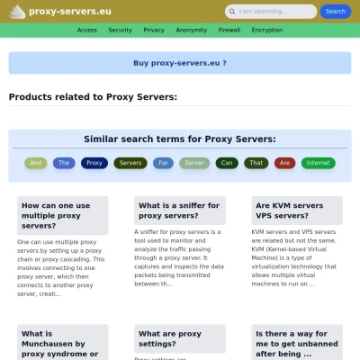 Screenshot proxy-servers.eu