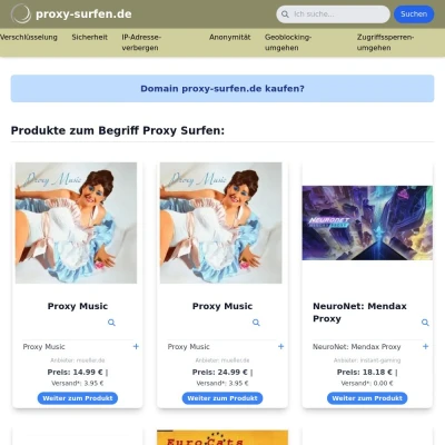 Screenshot proxy-surfen.de