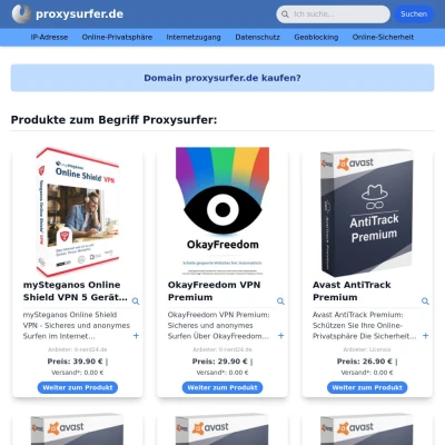 Screenshot proxysurfer.de