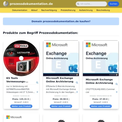 Screenshot prozessdokumentation.de