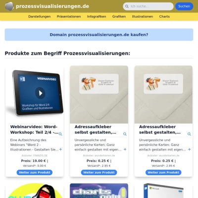 Screenshot prozessvisualisierungen.de