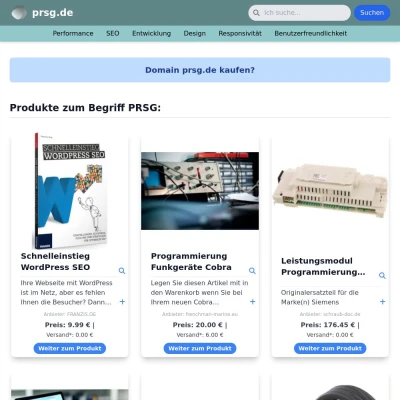 Screenshot prsg.de