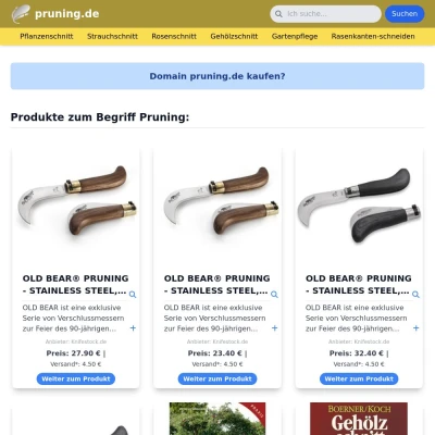 Screenshot pruning.de