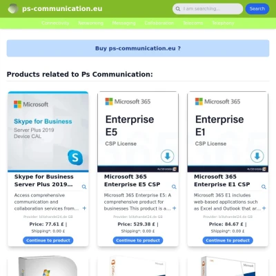Screenshot ps-communication.eu