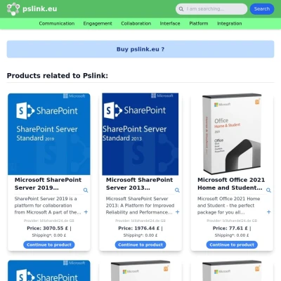 Screenshot pslink.eu