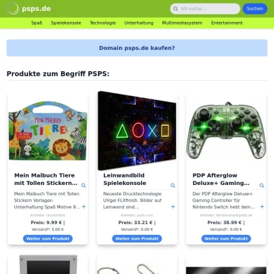 Screenshot psps.de