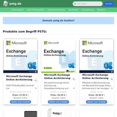 Screenshot pstg.de