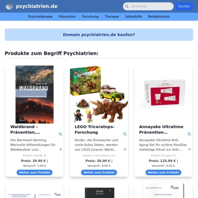 Screenshot psychiatrien.de