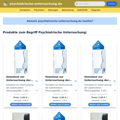 Screenshot psychiatrische-untersuchung.de