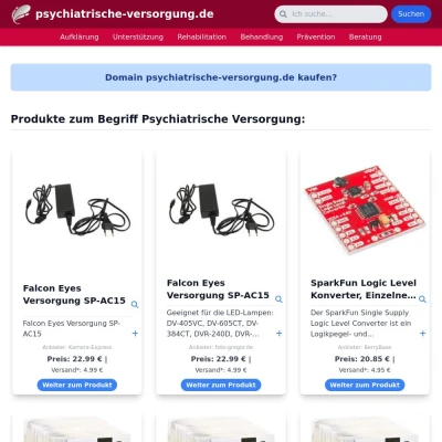 Screenshot psychiatrische-versorgung.de