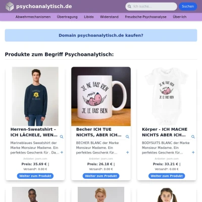 Screenshot psychoanalytisch.de