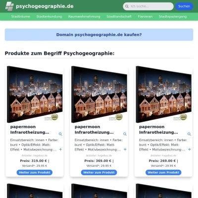 Screenshot psychogeographie.de