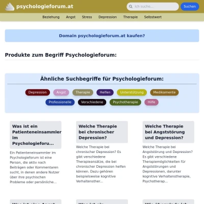 Screenshot psychologieforum.at