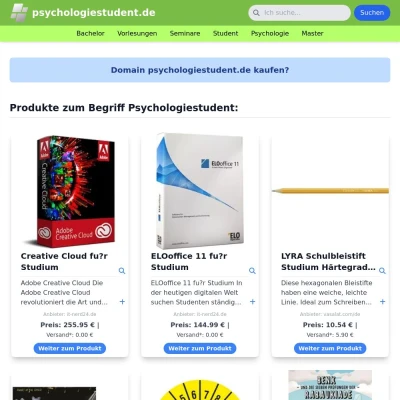 Screenshot psychologiestudent.de