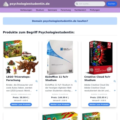 Screenshot psychologiestudentin.de