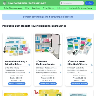 Screenshot psychologische-betreuung.de