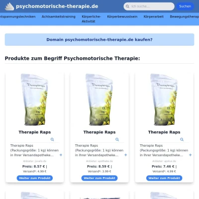 Screenshot psychomotorische-therapie.de