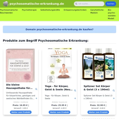 Screenshot psychosomatische-erkrankung.de