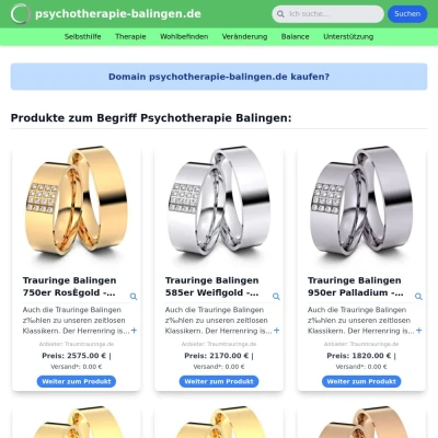 Screenshot psychotherapie-balingen.de