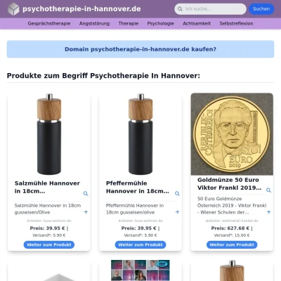 Screenshot psychotherapie-in-hannover.de