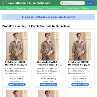 Screenshot psychotherapie-in-muenchen.de