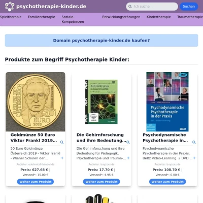 Screenshot psychotherapie-kinder.de