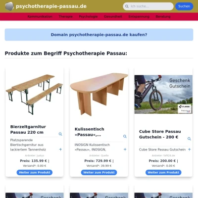 Screenshot psychotherapie-passau.de