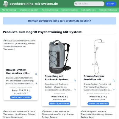 Screenshot psychotraining-mit-system.de