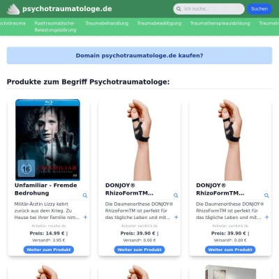 Screenshot psychotraumatologe.de